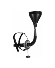 Bâillon entonnoir - Open Mouth Gag Head Harness with Funnel Ouch!