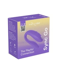 Vibromasseur pour couple connecté - We-Vibe Sync Go (Violet)