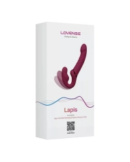 Double vibrating belt dildo - Lovense Lapis