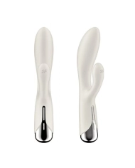 Vibromasseur rabbit rotatif (Blanc) - Satisfyer Spinning Rabbit