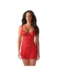 Babydoll & String Heartina (Red) - Obsessive
