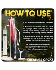 Dildo éjaculateur 24.5 cm Centaur Explosion - Creature Cocks