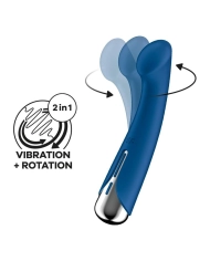 Vibromasseur rotatif point G  - Satisfyer Spinning G-Spot (Bleu)
