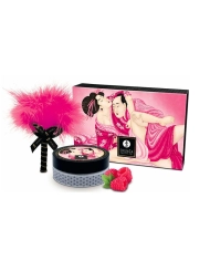 Poudre de massage embrassable Shunga - Émotion de framboise