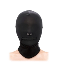 Cagoule BDSM 1 ouverture (Noir) - Fetish & Fashion Zippered Mouth NS Novelties