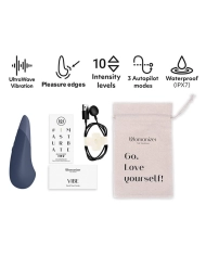 Stimulateur clitoridien - Womanizer Vibe Bleu foncé