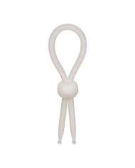 Anneau pénien lasso ajustable (blanc) - CalExotics Alpha Ring