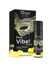 Gel de stimulation Orgie Dual Vibe Kissable (15 ml) - Gin Tonic & Citron
