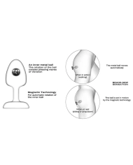 Plug anale con sfera stimolante interna (M) - Dorcel Geisha Plug Infinite