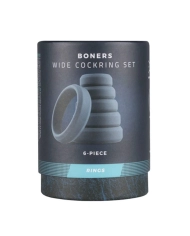 Anneaux péniens en silicone (Pack de 6) - Boners