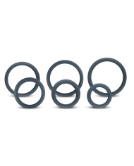 Anneaux péniens en silicone (Pack de 6) - Boners