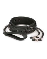 Kit BDSM (collier, laisse et pinces à seins) - EasyToys