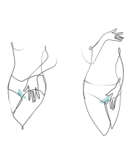 Stimulateur clitoridien vibrant et clipsable We-Vibe Moxie Plus - Turquoise