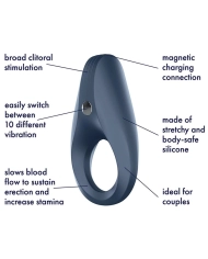 Anneau pénien vibrant - Satisfyer Rocket Ring