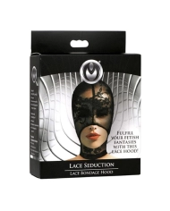 Cagoule en dentelle 1 ouverture - Master Series Lace Seduction