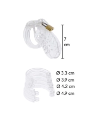 Cage de chasteté en acrylic (transparent) - Hidden Desire