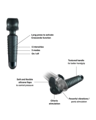 Baguette de masturbation vibrante - MAN.WAND EVO (Bleu pétrol)