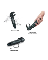 Baguette de masturbation vibrante - MAN.WAND EVO (Bleu pétrol)