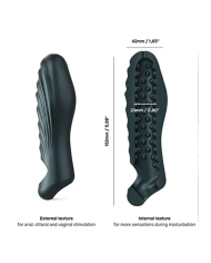 Gaine et masturbateur pour pénis ManWan Ryzer - Bleu pétrol