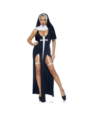 Costume de nonne Sultry Sinner (Noir & Blanc) - Leg Avenue