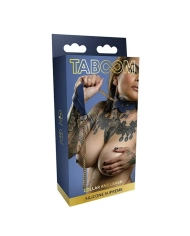 Collier BDSM avec laisse (Bleu) - Taboom Silicone Supreme