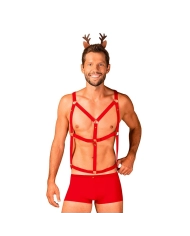 Costume da renna Mr Reindy per uomo (3 pezzi) - Obsessive