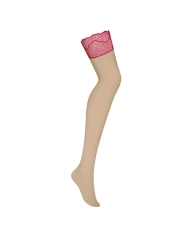Calze sexy Cupide Desir (Rosso) - Obsessive