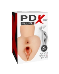 Masturbatore PDX Plus Scegli il tuo piacere XL Stroker (Beige) - Pipedream