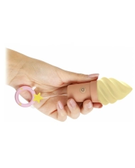 Ice shaped clitoral stimulator - Cand'Ice Vanilla Pop
