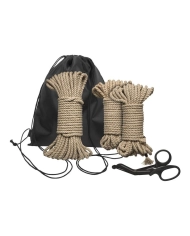 Kit d'initiation BDSM Kink Bind & Tie (cordes et ciseaux) - Doc Johnson