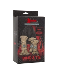 Kit d'initiation BDSM Kink Bind & Tie (cordes et ciseaux) - Doc Johnson