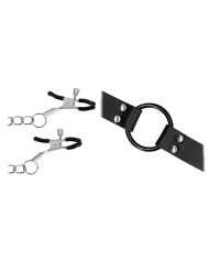 Écarteur buccal avec pinces à seins - Ouch!