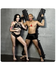 Croix de Saint André BDSM avec 4 points d'attaches - Master Series