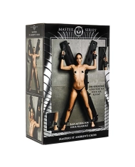 Croix de Saint André BDSM avec 4 points d'attaches - Master Series