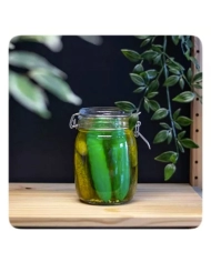 Mini-vibromasseur rechargeable Emojibator Pickle (Cornichon)