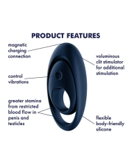 Anneau pénien vibrant - Satisfyer Glorious Duo