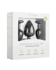 Set di 3 plug anali - EasyToys Diamond