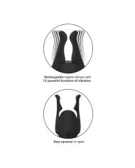 Pinces à seins vibrantes & rechargeables Calexotics Nipplettes