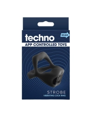 Vibrating connected penis ring - NS Novelties Techno Strobe