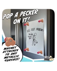 Pack de 4 pénis magnétiques Snap-On Peckers