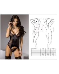 Corset & String sexy Keith (Noir) -  Casmir