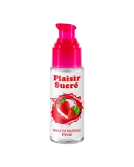 Huile de massage aromatisé Plaisir Sucré - Fraise