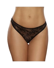 String sexy All Wrapped Up (Noir) - Allure Lingerie