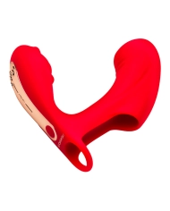 Double stimulation vibrating finger - Bloomgasm Rose Touch