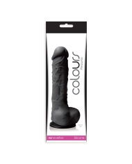 Realistic Dildo Colours Pleasures 18.5 cm (Black) - NS Novelties