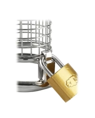 Cage de chasteté en acier inoxydable - Mr. Steel Matrix