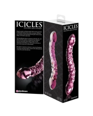 Doppio dildo di vetro - Icicles No 55