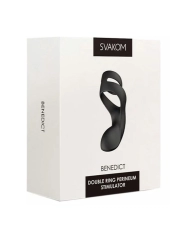 Double cock ring with perineum stimulator - Svakom Benedict
