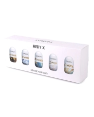Pack de 5 masturbateurs en forme d'oeufs - Svakom Hedy X
