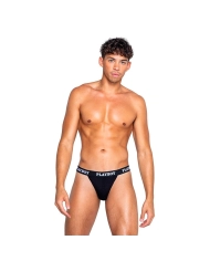 Playboy Men's Gym Thong - Black